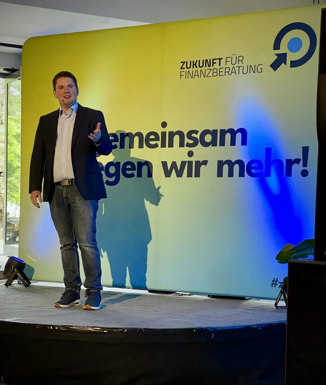 Rainer Schamberger bei seinem Auftritt auf der ZFF-Bühne
