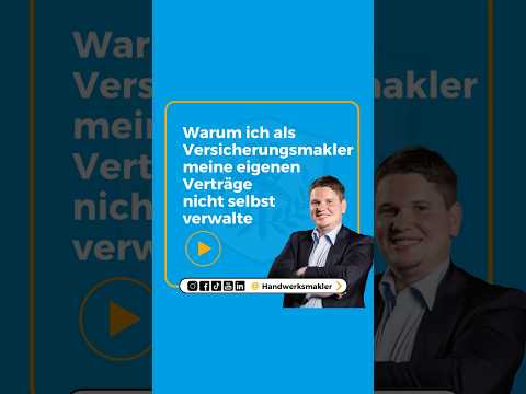 Vorschaubild: Warum ich als Versicherungsmakler meine eigenen Verträge nicht selbst verwalte 🤯❌. #versicherung